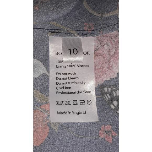 Borgo De Nor Sz 10 THE LOLA Floral Luxe Brand Midi Dress - Picture 10 of 12